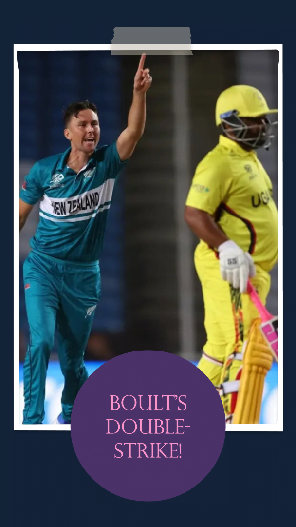 Trent Boult produced a double-strike in his first over