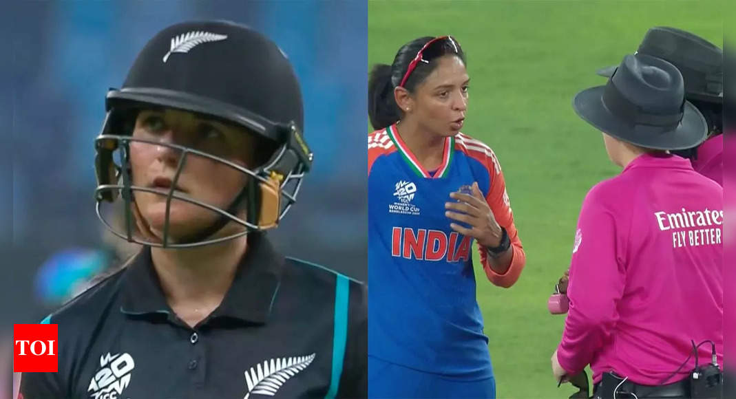 Run-out controversy! Why Amelia Kerr was given not out by on-field umpires during India-NZ Women's T20 World Cup match | Cricket News