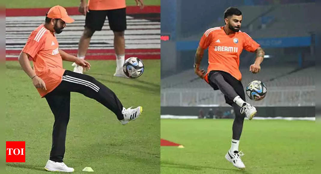 Watch: Rohit Sharma and Virat Kohli show off their football skills in viral video | Cricket News